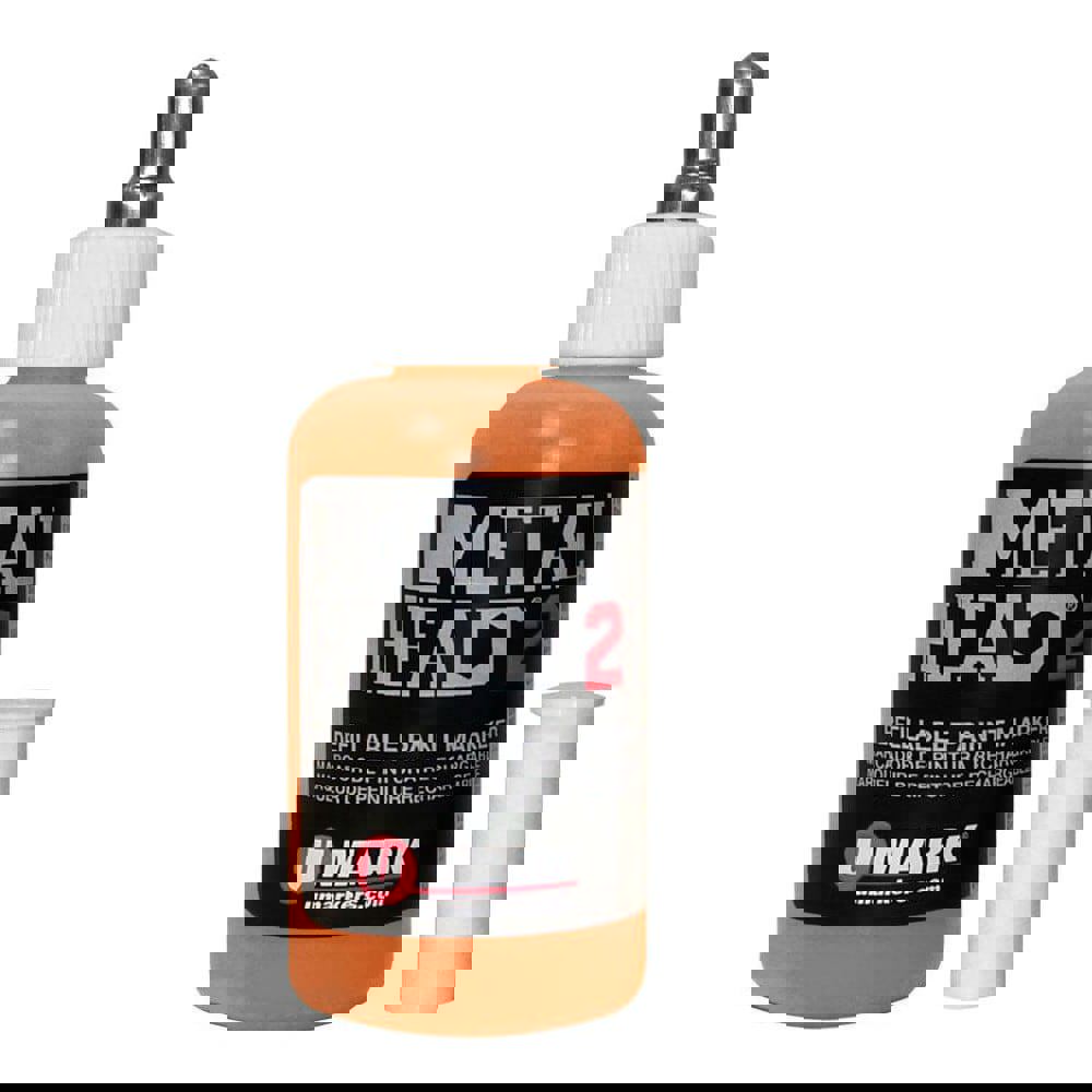 Markers & Paintsticks; Marker Type: Liquid Paint Marker; Tip Shape: Point; Color: Orange; Ink Type: Oil Base; Tip Type: Ball Point; For Use On: Concrete; Metal; Steel; Lumber; Stroke Width (Fractional Inch): 5/64; Minimum Temperature (C - 2 Decimals): -46
